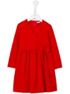 Il Gufo Scallop Detail Dress, Girl's, Size: 6 Yrs, Red