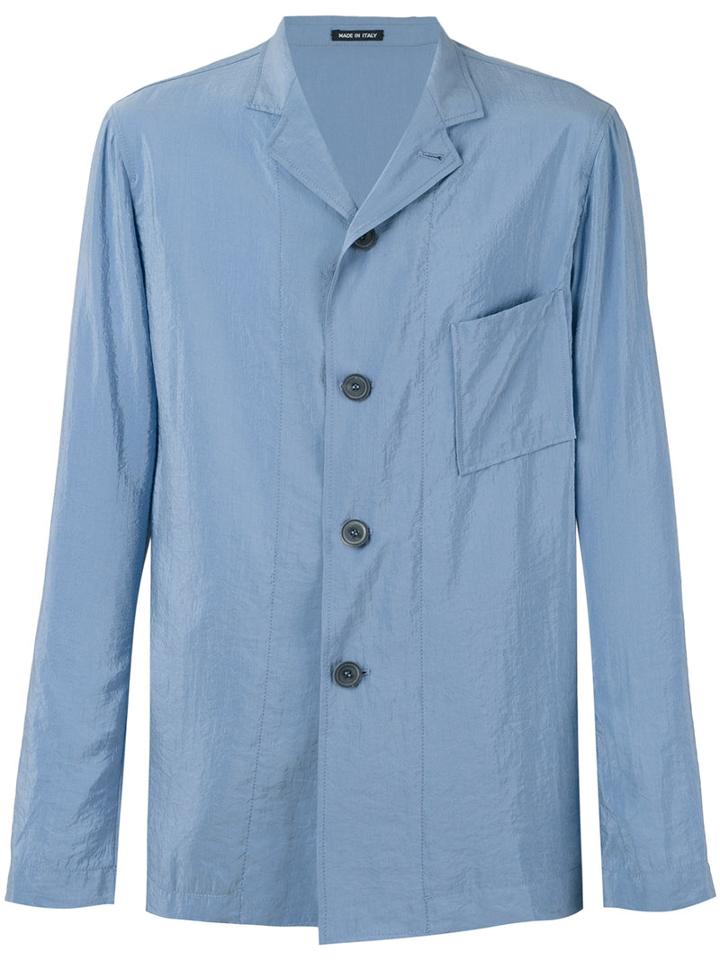Giorgio Armani Relaxed Blazer, Men's, Size: 50, Blue, Cotton