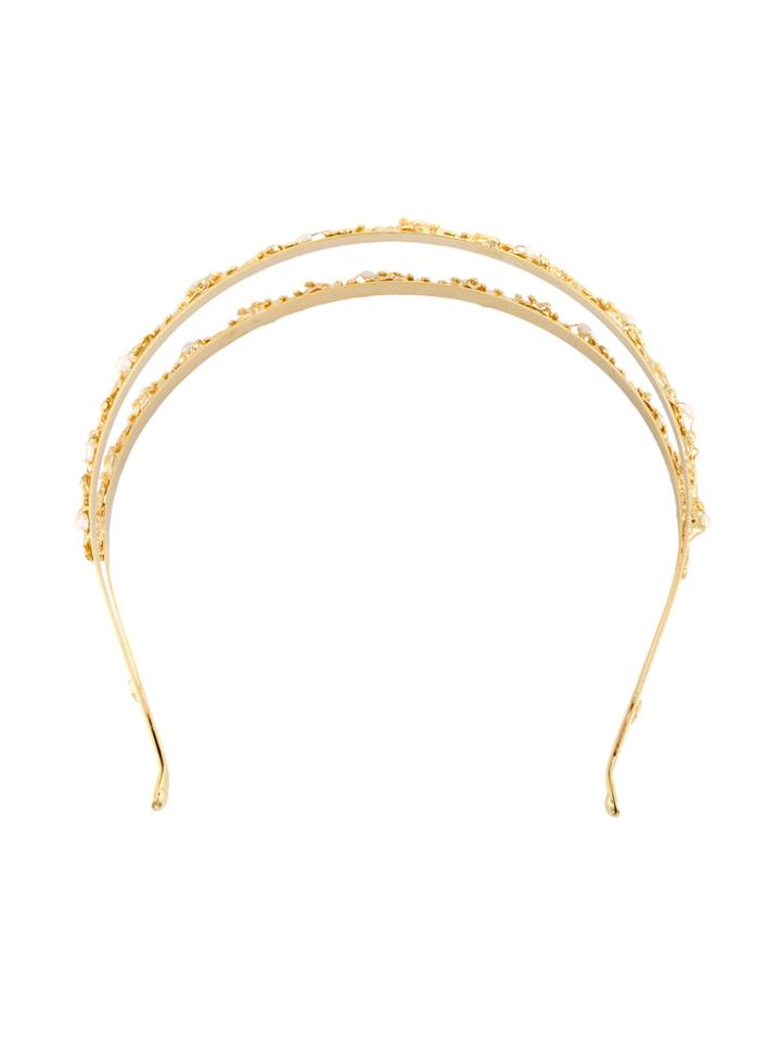 Rosantica Fata Pearl Headband - Metallic
