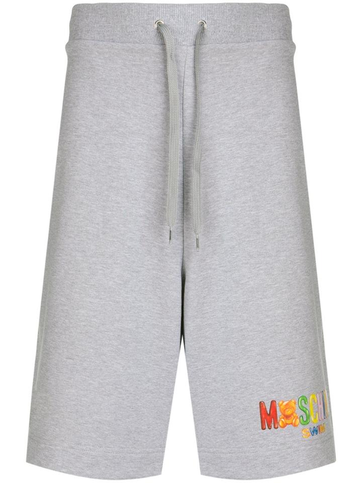 Moschino Drawstring Logo Shorts - Grey