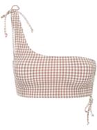 Peony Almond Ruched Top - Brown