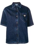 Prada Denim Button Down Shirt - Blue