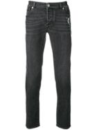 Versace Collection Baroque Print Fitted Jeans - Yellow