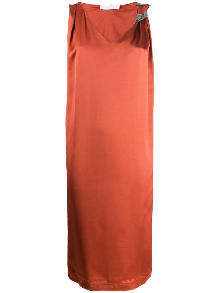 Fabiana Filippi Slip Dress - Orange