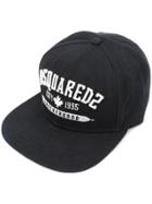 Dsquared2 Embroidered 'brotherhood' Cap - Black