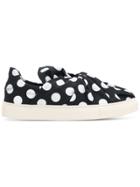 Ports 1961 Polka Dot Knot Front Slip-on Sneakers - Black