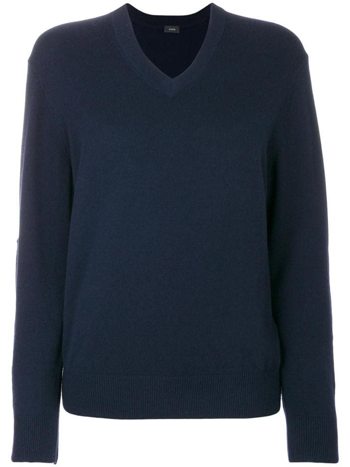 Joseph V-neck Sweater - Blue