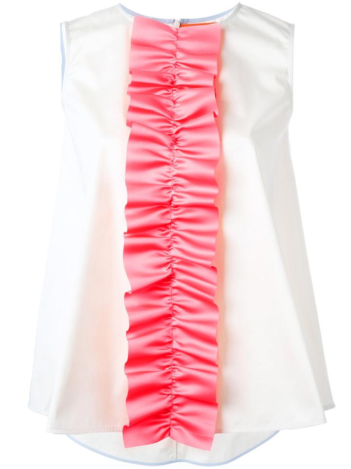 Paskal 'ruffle Detail' Sleeveless Top, Women's, Size: Small, Nude/neutrals, Polyester/cotton/spandex/elastane