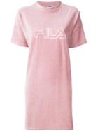 Fila Logo Embroidered T-shirt - Pink & Purple
