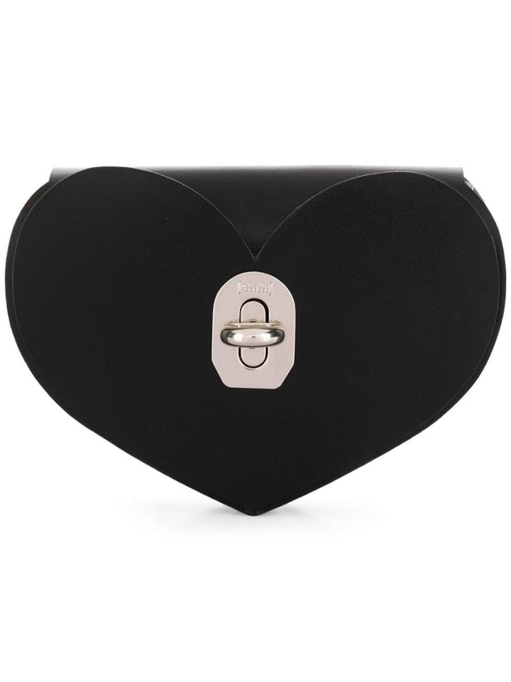 Niels Peeraer Small Heart Clutch - Black