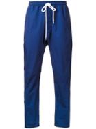 Bassike Drop Crotch Pants, Men's, Size: Medium, Blue, Cotton
