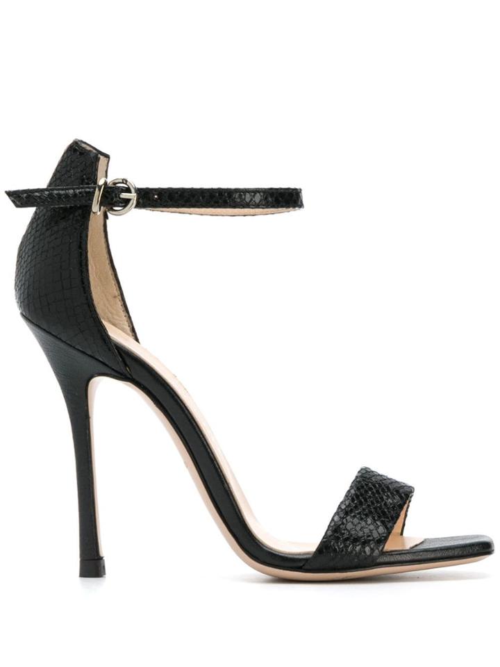 Marc Ellis Glass Square Toe Sandals - Black