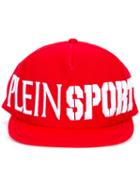 Plein Sport Logo Embroidery Cap, Men's, Red, Cotton