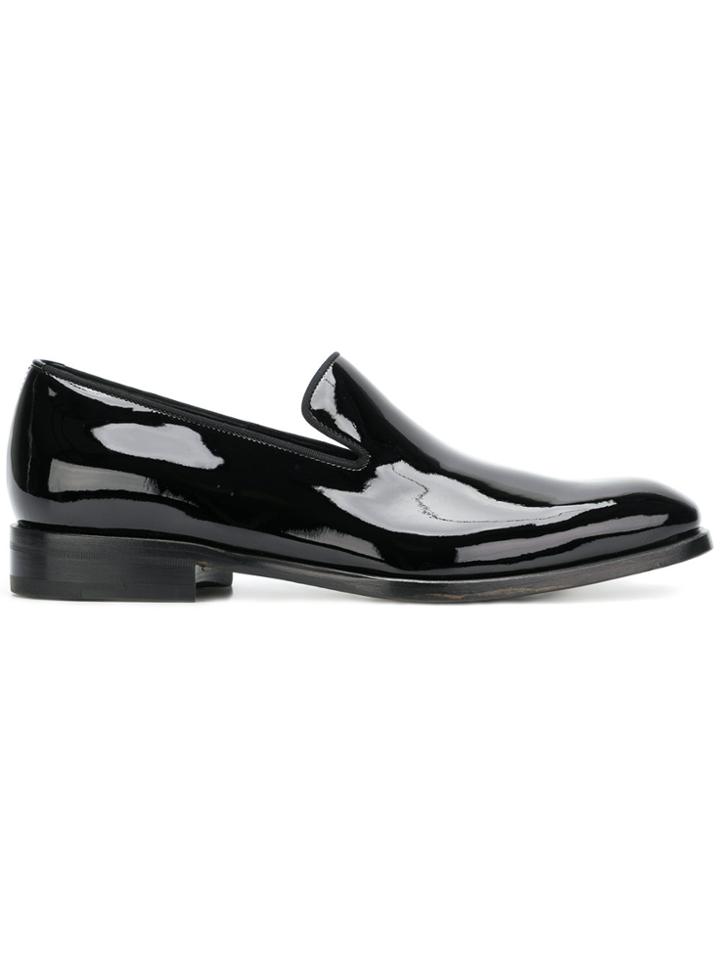 Salvatore Ferragamo Patent Loafers - Black