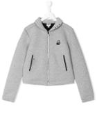 Karl Lagerfeld Kids Zipped Jacket - Grey