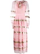 Temperley London Phantom Dotted Tulle-panel Gown - Pink