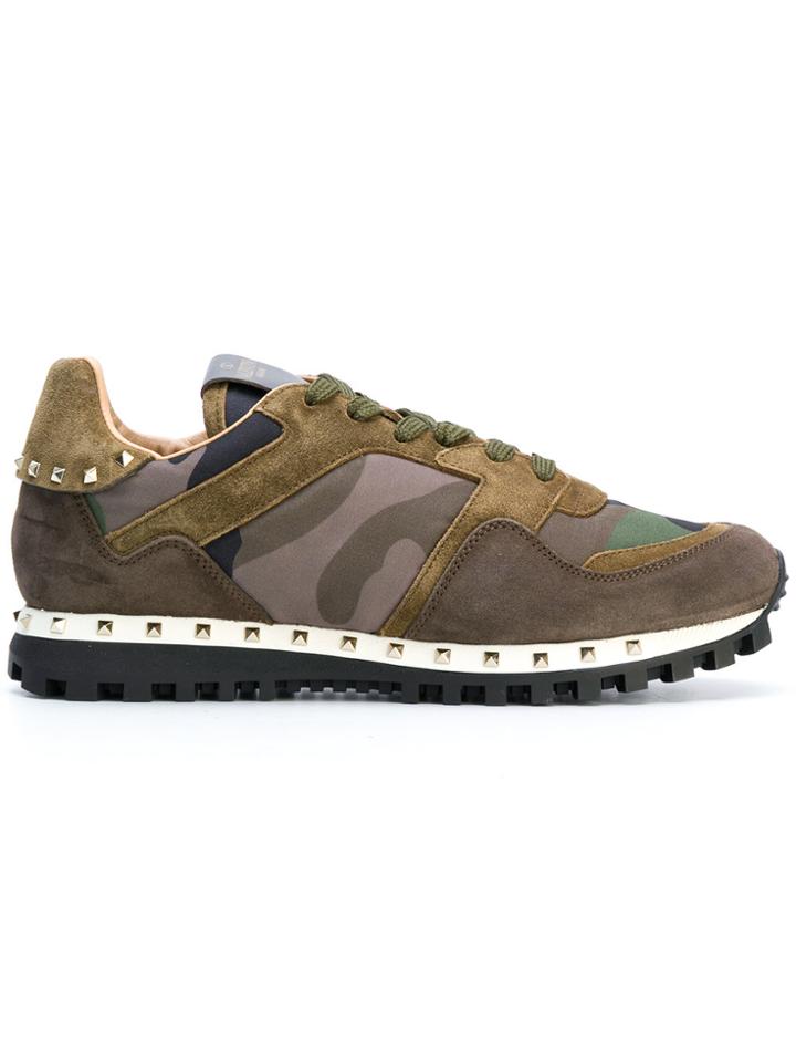 Valentino Valentino Garavani Soul Rockstud Sneakers - Green