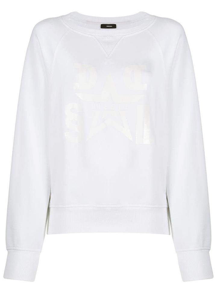 Diesel Star Logo Sweatshirt - White