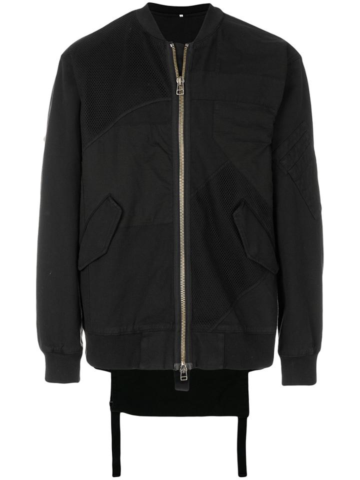 Helmut Lang Patchwork Bomber Jacket - Black