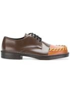 Marni Stitched Toe Derby Shoes - Brown