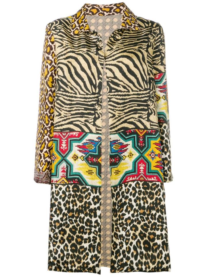 Pierre-louis Mascia Animal Print Jacket - Neutrals