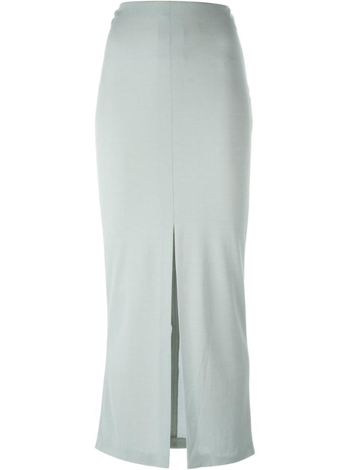 Romeo Gigli Vintage Front Slit Skirt - Grey
