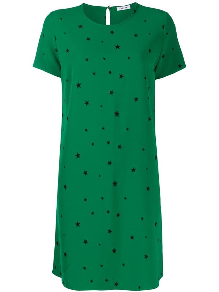 P.a.r.o.s.h. Star Print T-shirt Dress - Green