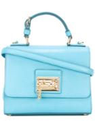 Dolce & Gabbana Small 'monica' Tote, Women's, Blue, Calf Leather/metal (other)