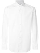 Barba Curved Hem Shirt - White