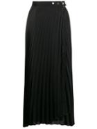 Brunello Cucinelli Pleated Wrap Skirt - Black