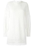 Iro 'kara' Embroidered Dress, Women's, Size: 36, White, Nylon/viscose