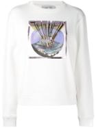 Carven - Castle Print Sweatshirt - Women - Cotton - M, White, Cotton