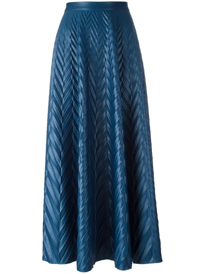 Golden Goose Deluxe Brand Pleated Herringbone Skirt, Women's, Size: Small, Polyester