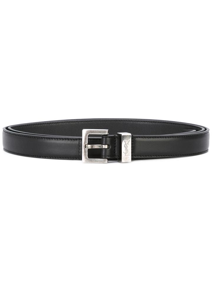 Saint Laurent - Buckled Belt - Men - Lamb Skin - 105, Black, Lamb Skin
