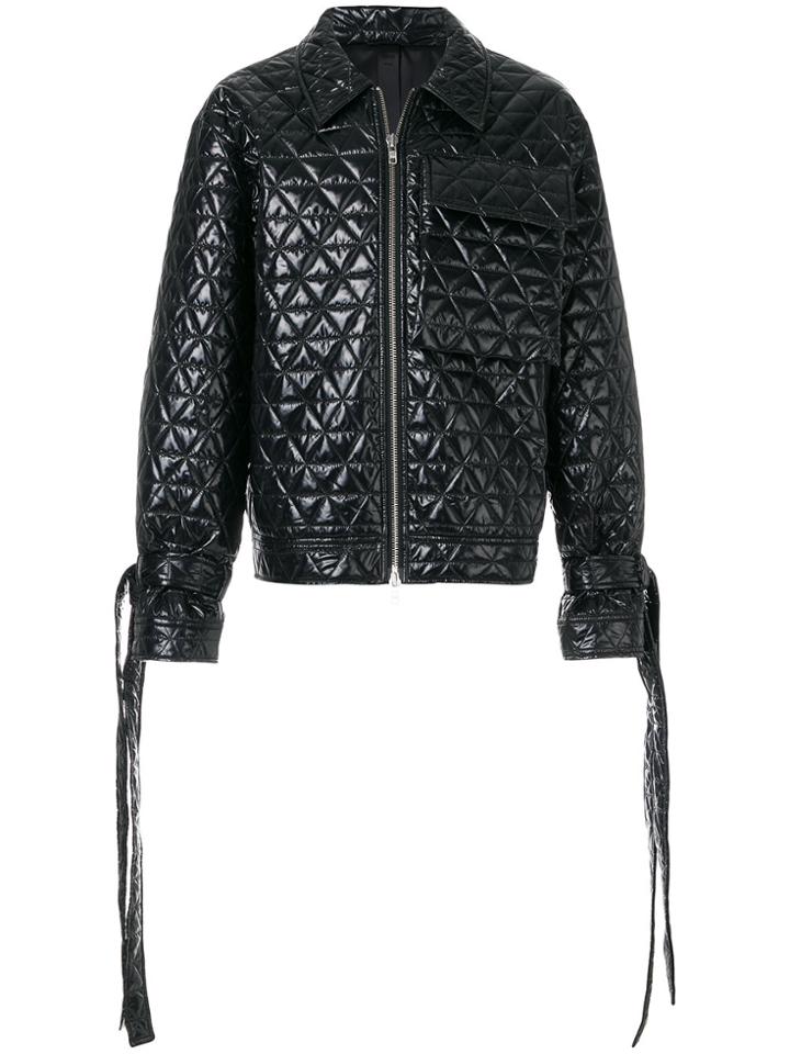 Odeur Oversized Quilted Jacket - Black