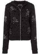 Philipp Plein Distressed Hoodie - Black