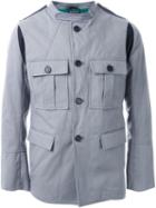 Ann Demeulemeester Cargo Jacket, Men's, Size: Medium, Grey, Cotton