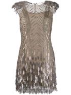 Alberta Ferretti Sequin Embellished Dress - Grey