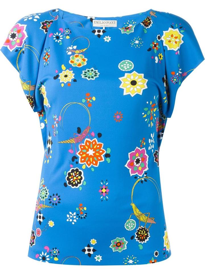 Emilio Pucci Floral Print T-shirt