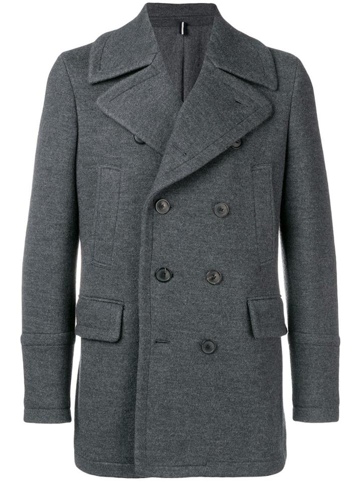 Lardini Tailored Peacoat - Grey