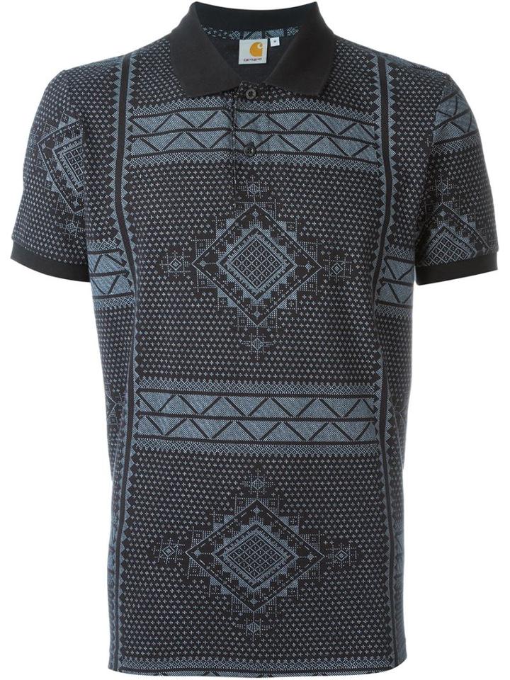 Carhartt Geometric Patterned Polo Shirt