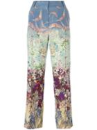 Valentino Floral And Bird Print Trousers