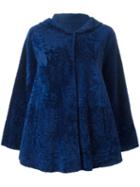 Drome Hooded Coat, Women's, Size: Small, Blue, Lamb Fur/lamb Skin