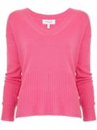Derek Lam 10 Crosby Ribbed V-neck Pullover - Pink