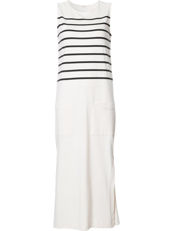 Osklen - Striped Midi Dress - Women - Cotton - P, White, Cotton