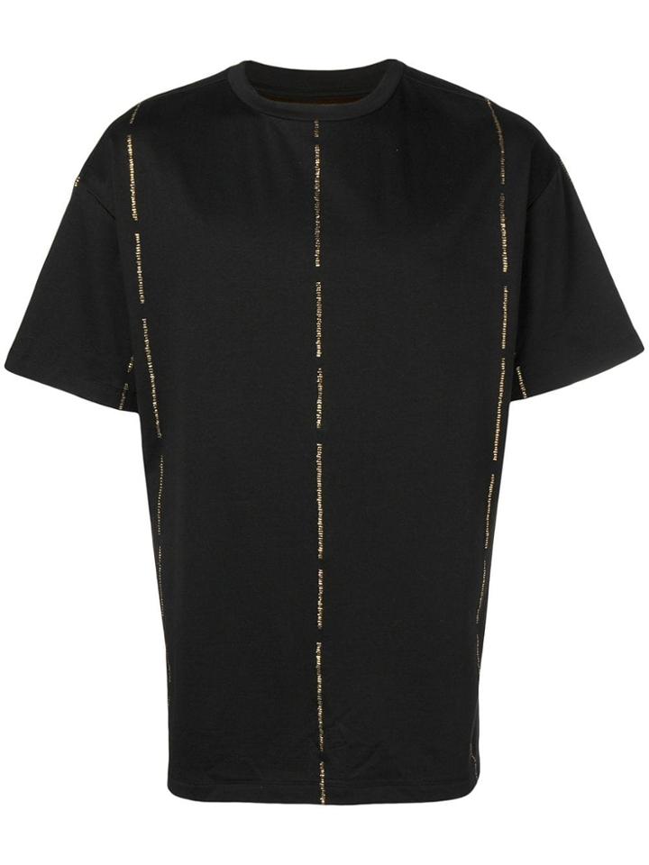 Forcerepublik Metallic Detail T-shirt - Black