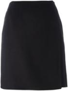 Ermanno Scervino Envelope Short Skirt, Women's, Size: 44, Black, Angora/virgin Wool