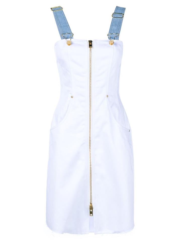 Natasha Zinko Denim Overall Mini Dress