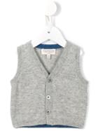 Cashmirino - Knitted Buttoned Vest - Kids - Cashmere - 12 Mth, Grey
