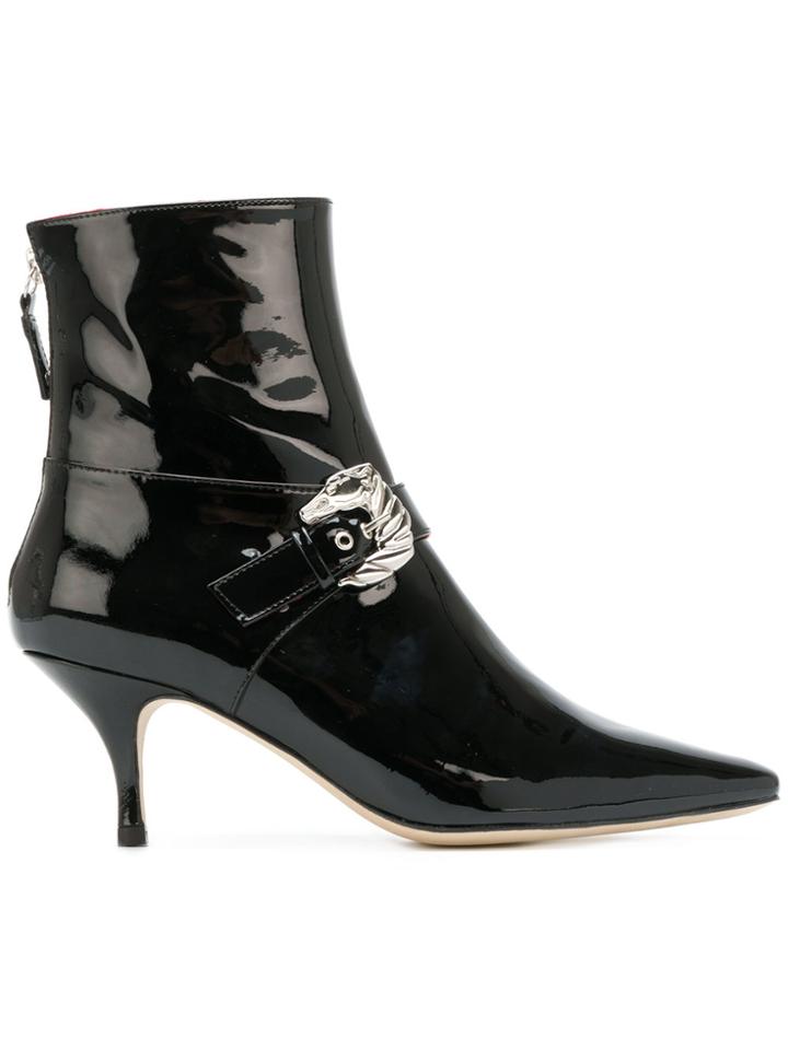 Dorateymur Classic Pointed Ankle Boots - Black